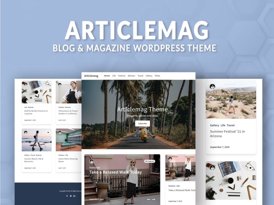 Blog And Magazine WordPress Theme