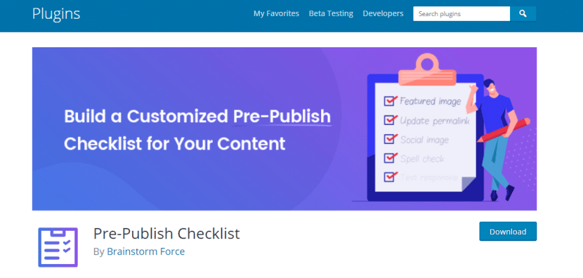 Pre-Publish Checklist