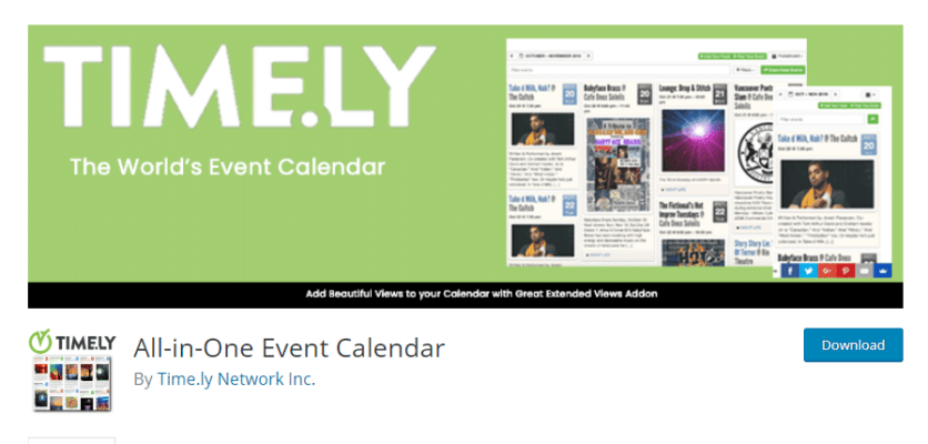 Timely All-in-One Event Calendar