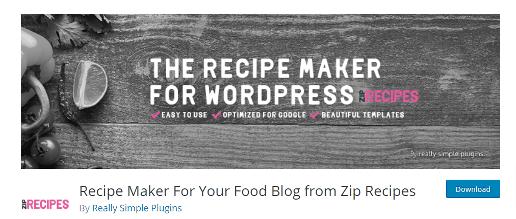 Recipe Maker WordPress Plugin